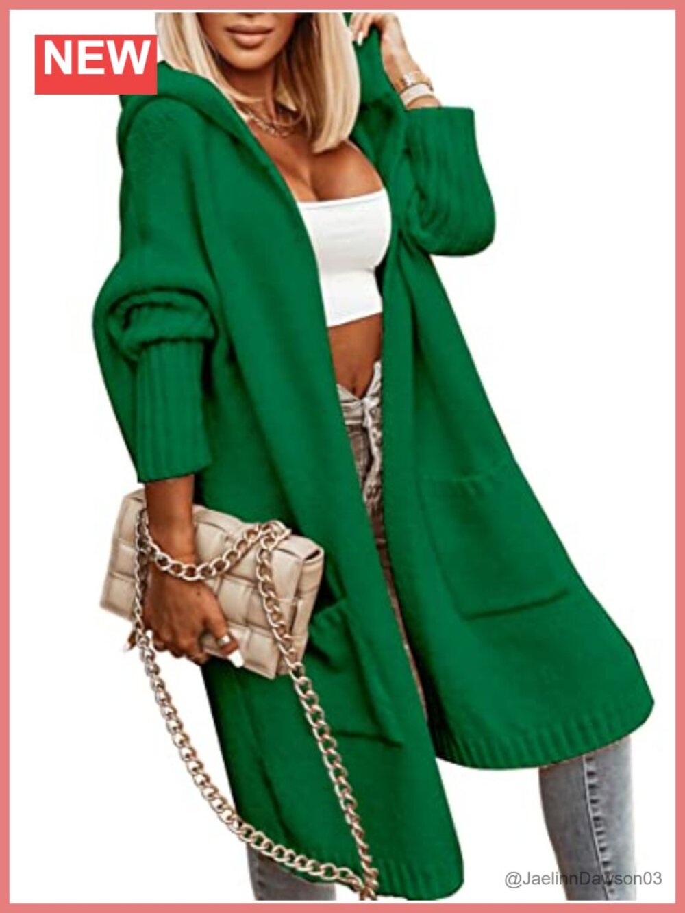 Womens Long Cable Knit Hooded Cardigan Sweater Coat